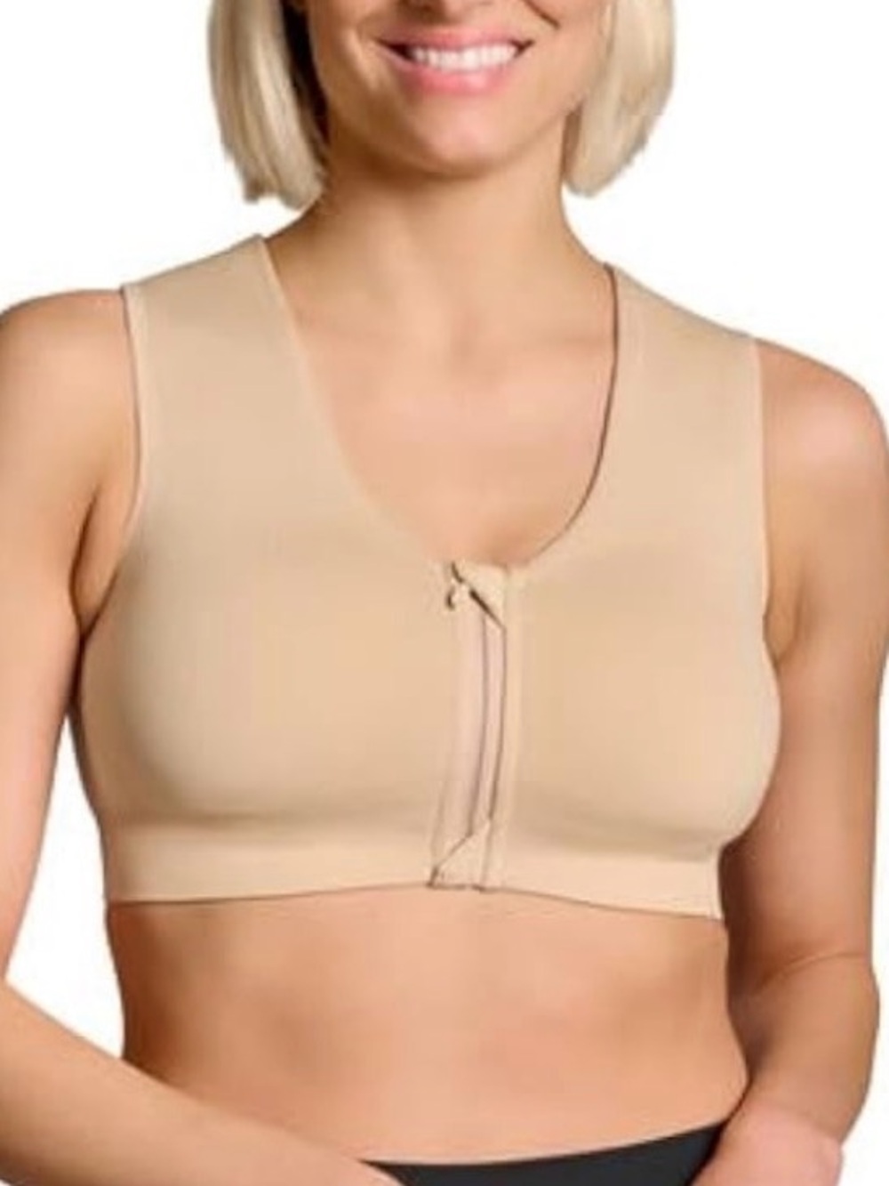 Copper Life by Tommie Copper AirKnit Shoulder Support Bra with Zipper